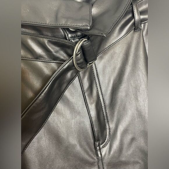 Open Edit Black Pleather Pants M - Picture 5 of 11